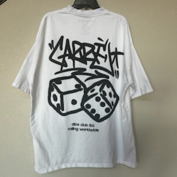 Men's Streetwear Carre Rolling Worldwide Oversized T-Shirt Short Sleeve Tee - Picture 5 of 8